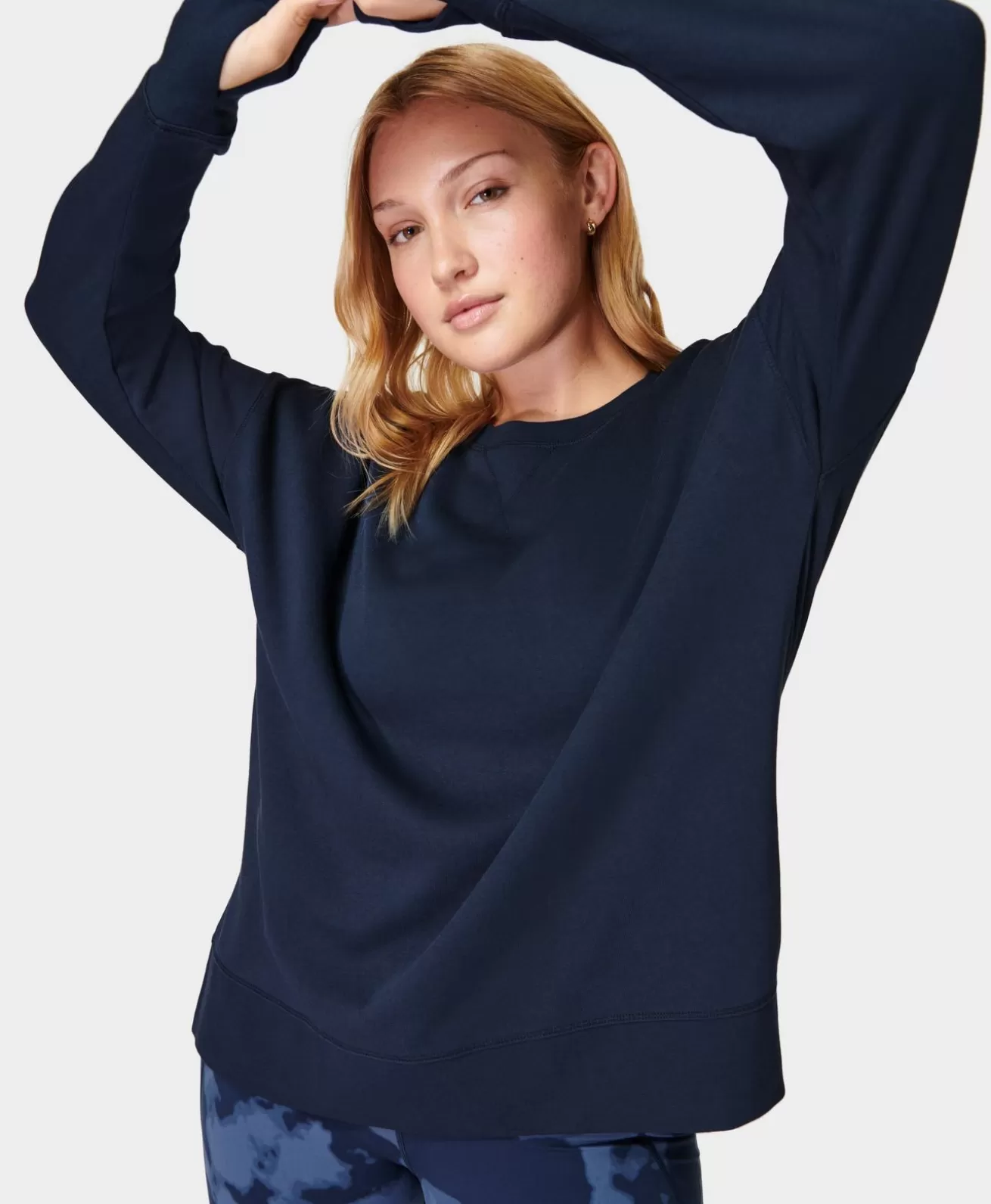 Sweaty Betty After Class Longline Sweatshirt- Sweatshirts + Hoodies