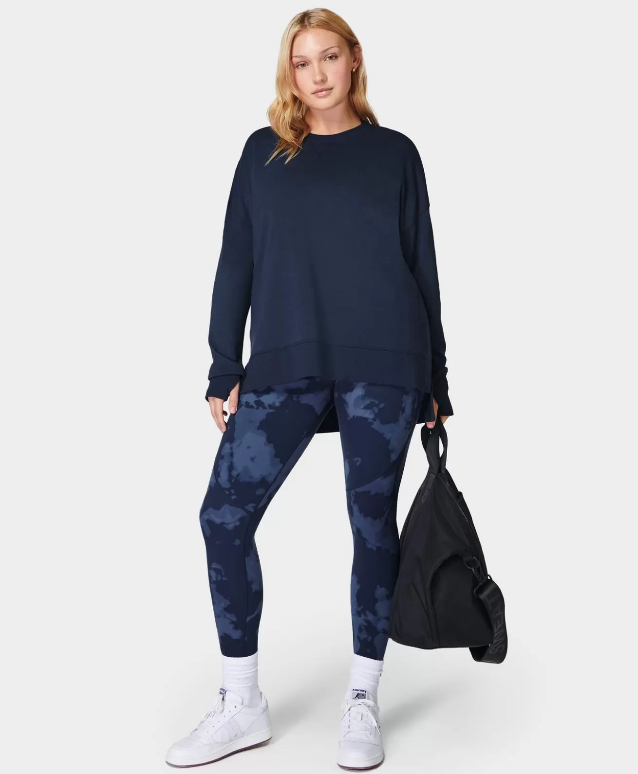Sweaty Betty After Class Longline Sweatshirt- Sweatshirts + Hoodies