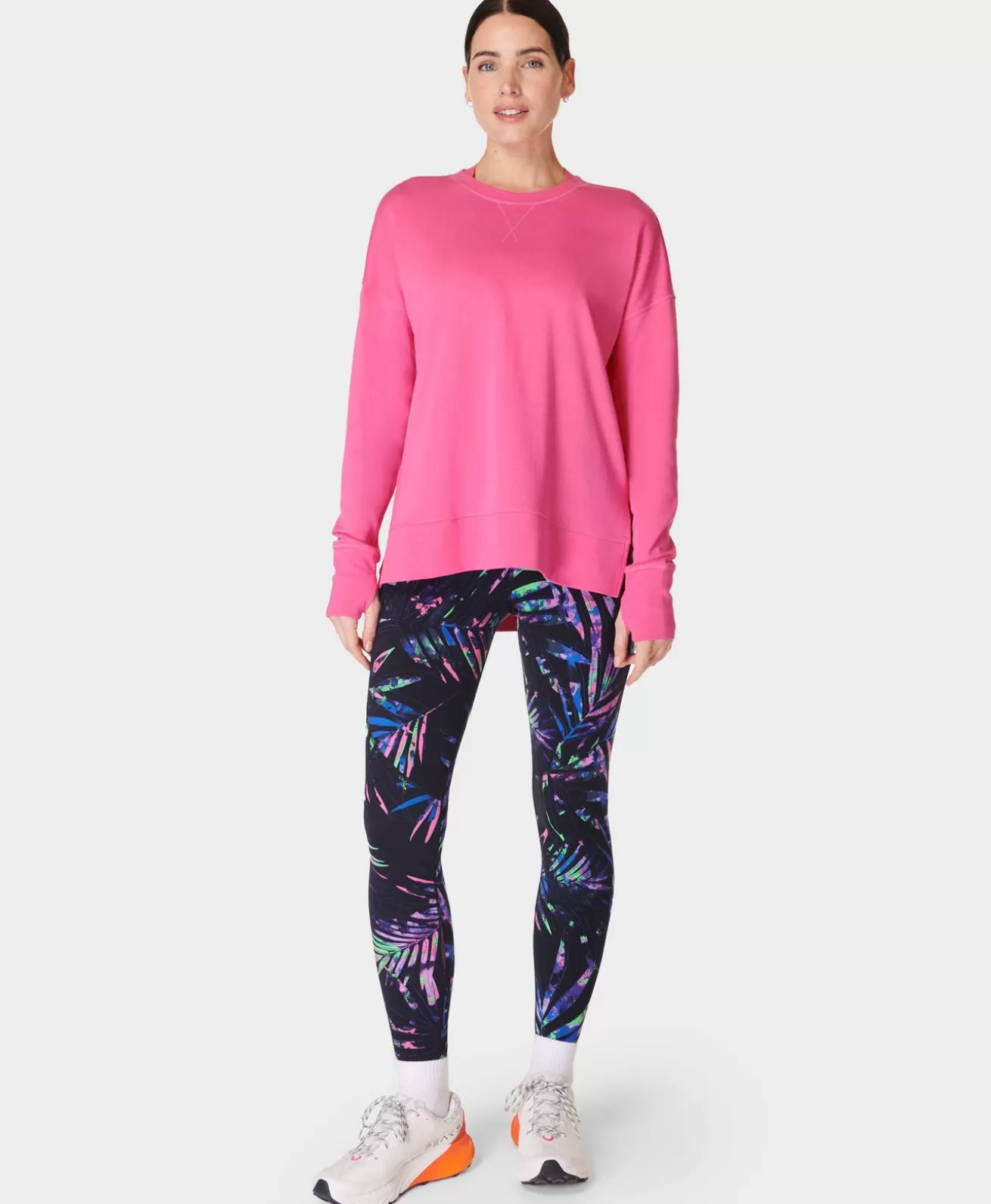 Sweaty Betty After Class Longline Sweatshirt- Sweatshirts + Hoodies |
