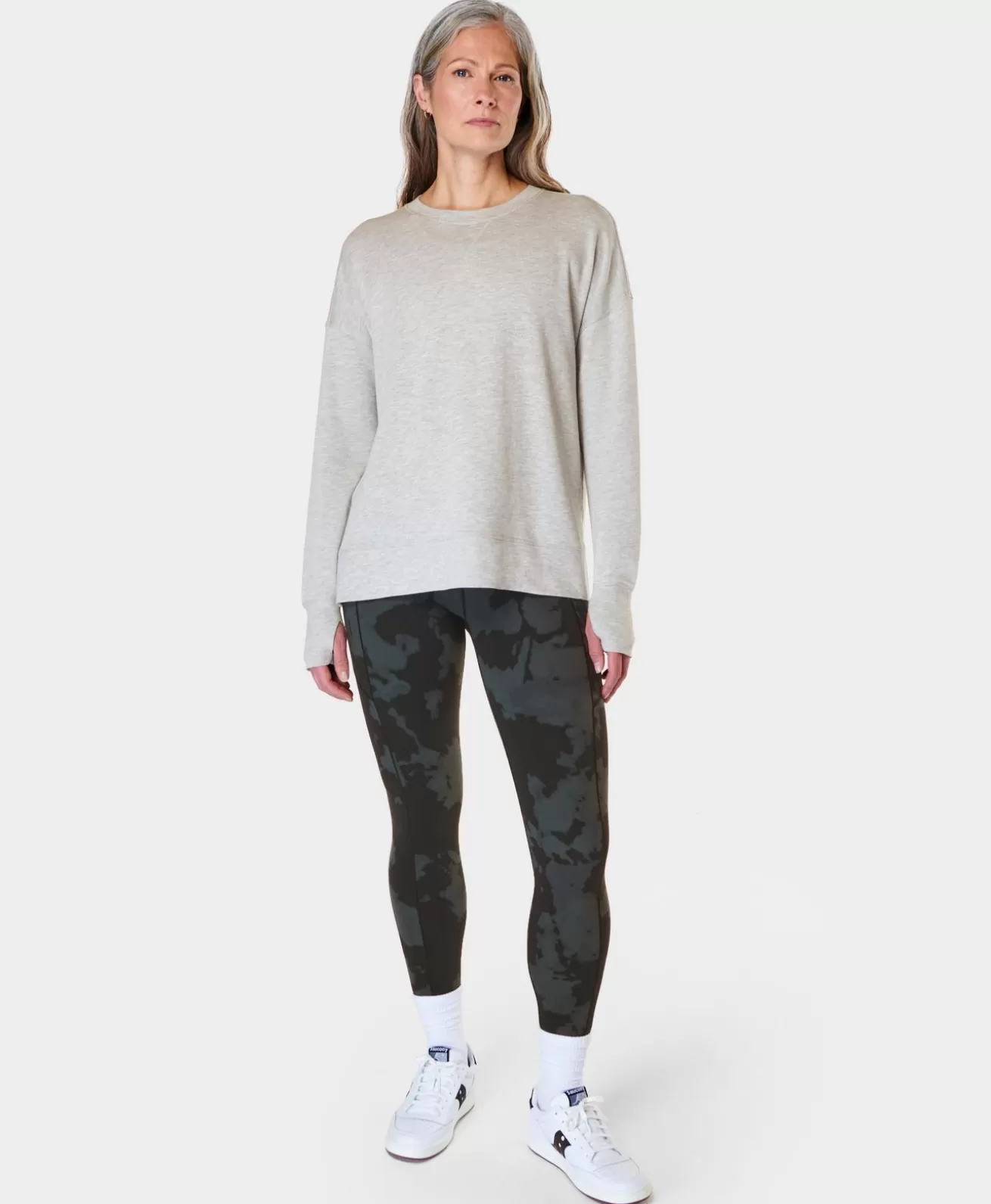 Sweaty Betty After Class Longline Sweatshirt- Sweatshirts + Hoodies