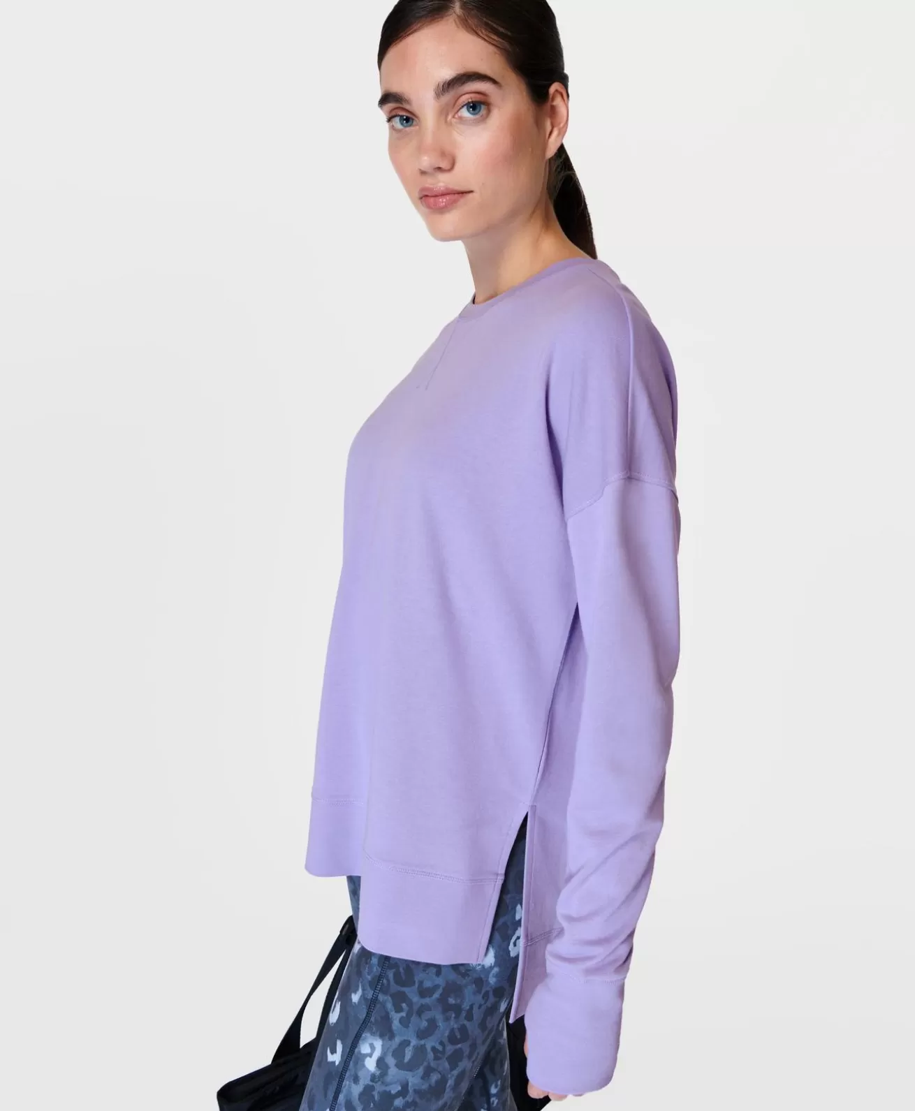 Sweaty Betty After Class Longline Sweatshirt- Sweatshirts + Hoodies