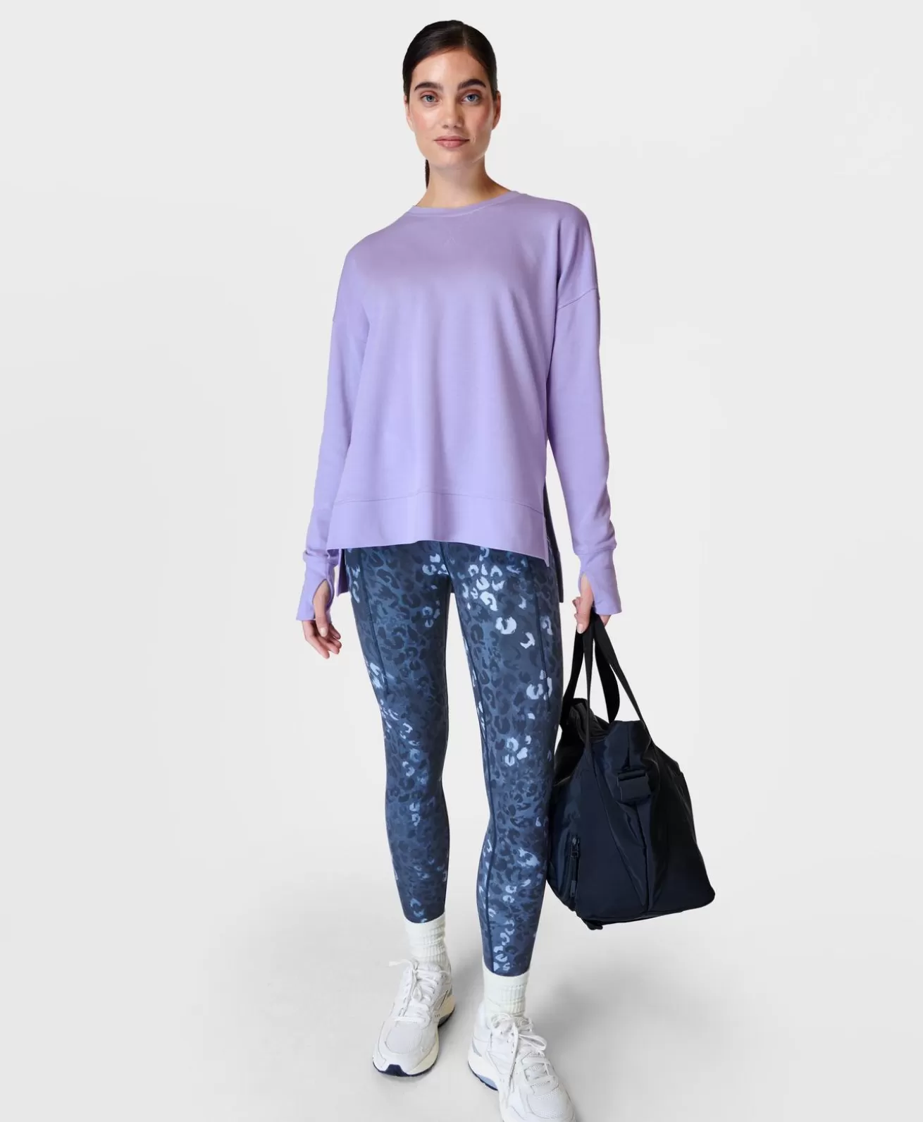 Sweaty Betty After Class Longline Sweatshirt- Sweatshirts + Hoodies