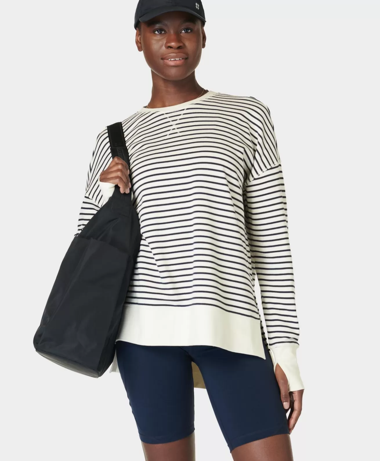Sweaty Betty After Class Longline Sweatshirt- Sweatshirts + Hoodies