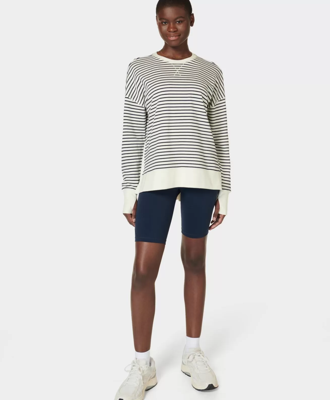 Sweaty Betty After Class Longline Sweatshirt- Sweatshirts + Hoodies