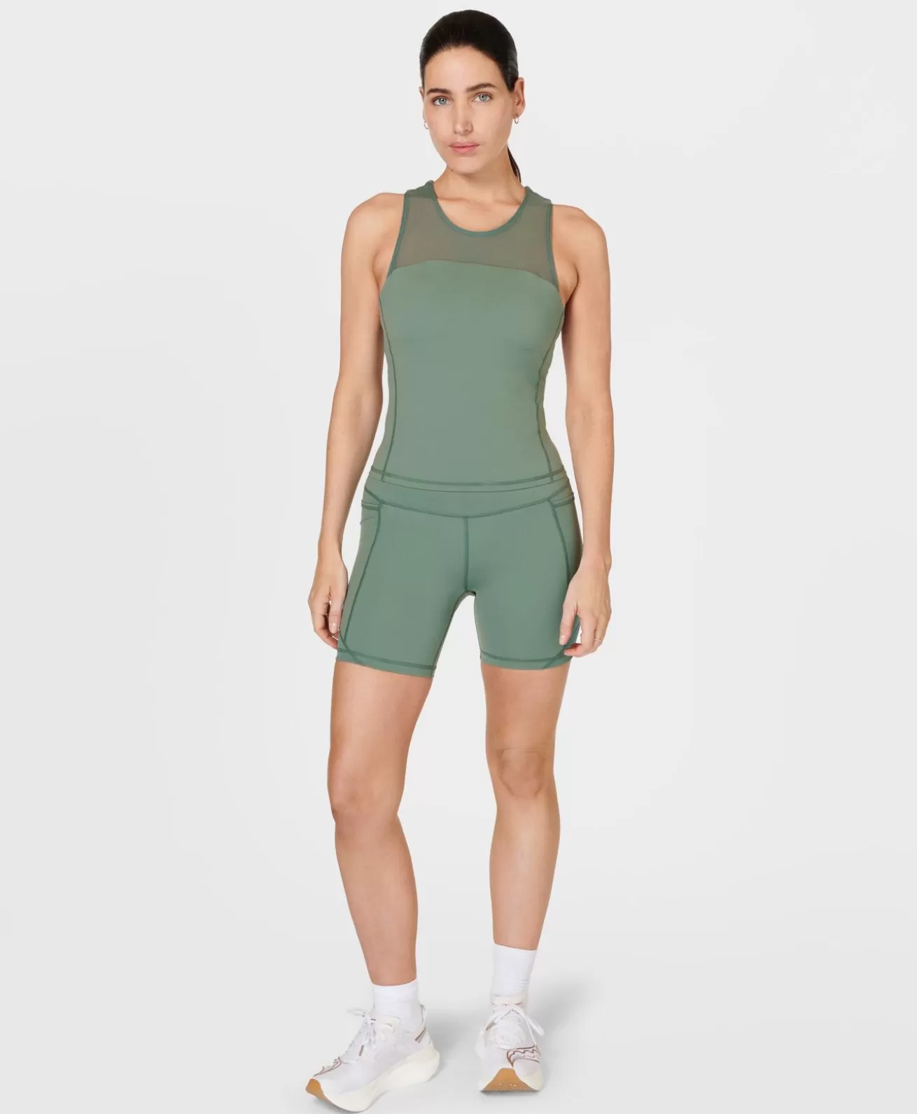 Sweaty Betty Power Aerial Mesh 6" Workout Short- Shorts + Skirts