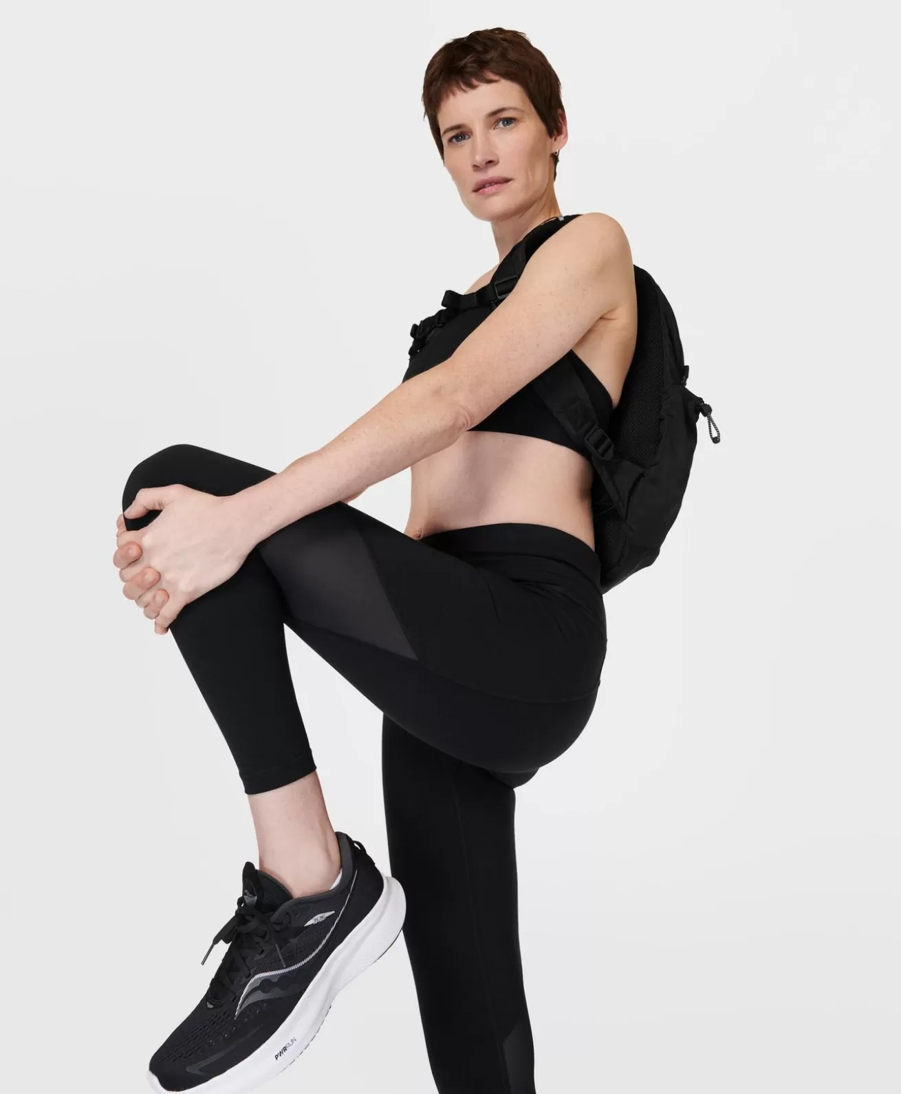 Sweaty Betty Power Aerial Mesh 7/8 Workout Leggings- Pocketed | 7/8 Length
