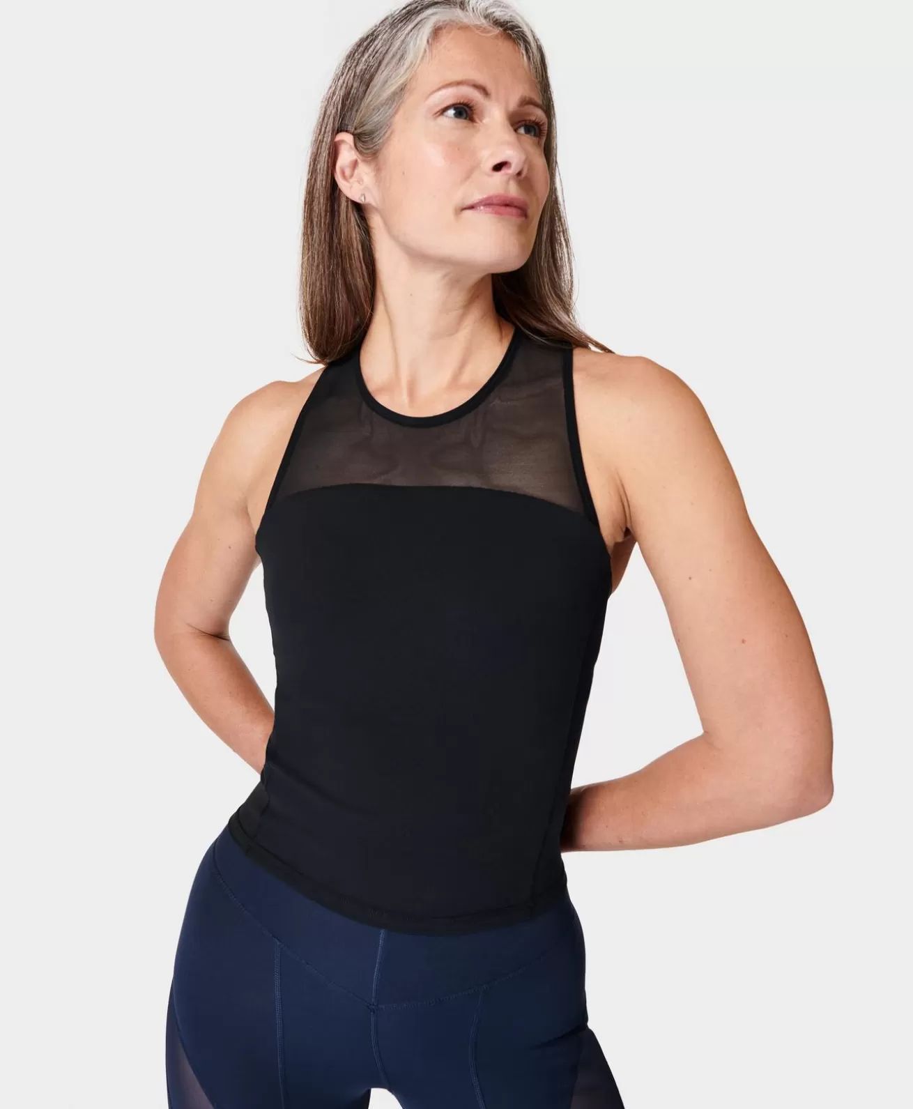 Sweaty Betty Power Illusion Workout Bra Tank- Tank Tops