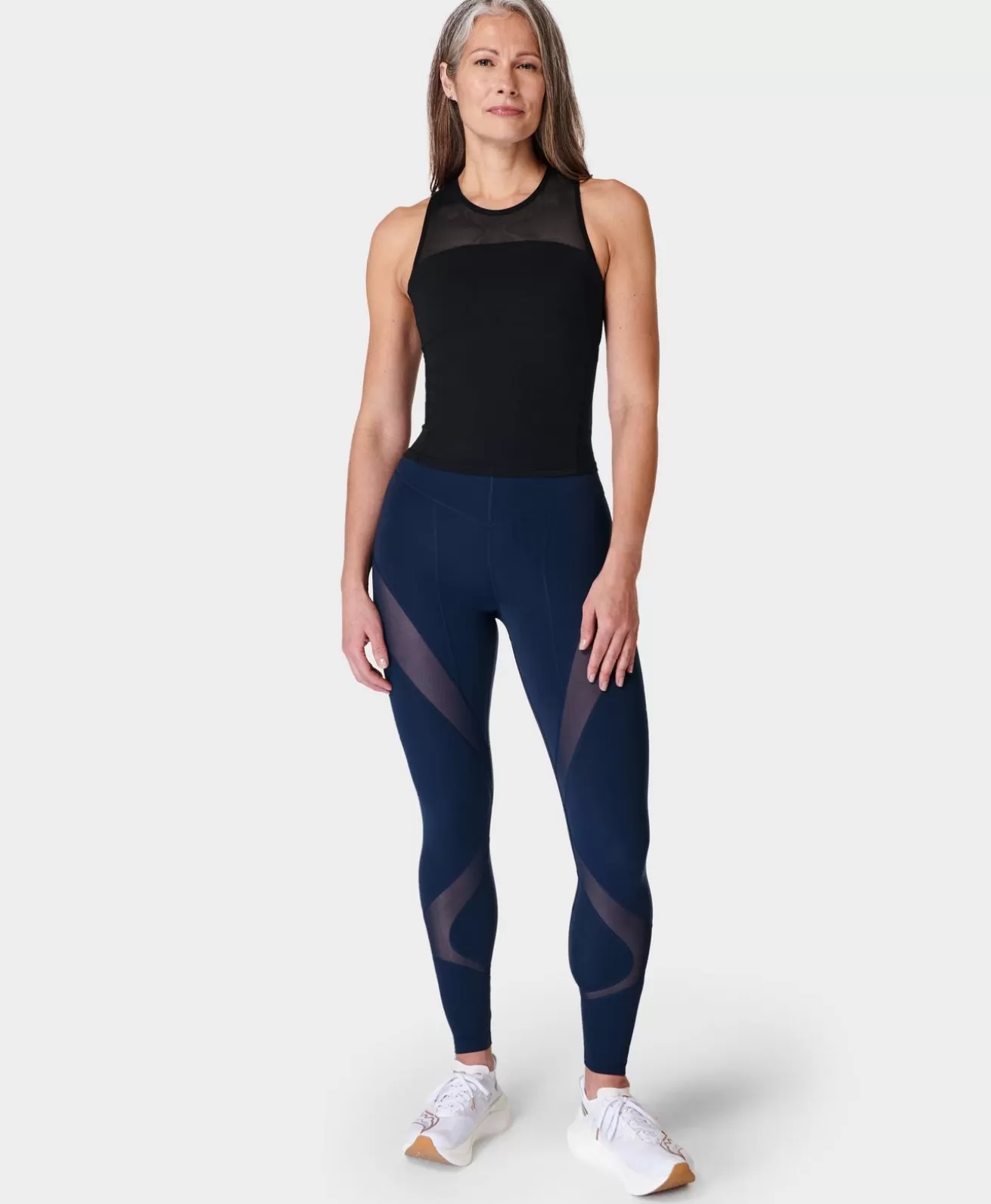Sweaty Betty Power Illusion Workout Bra Tank- Tank Tops