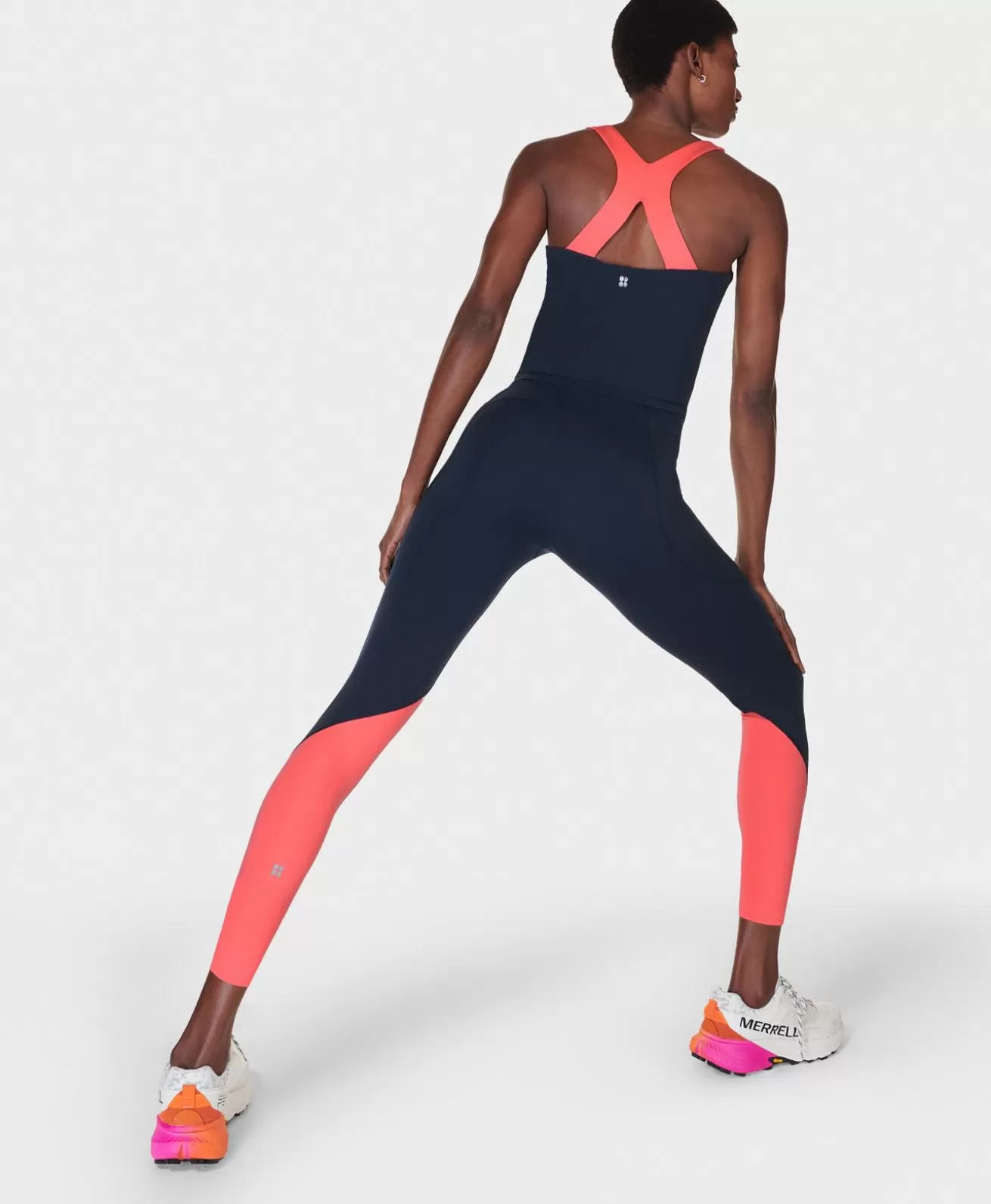 Sweaty Betty Power UltraSculpt High Waist 7/8 Workout Leggings Colourblock- Pocketed | 7/8 Length