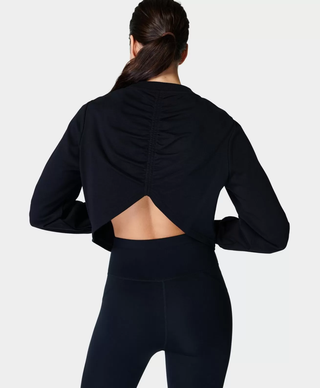 Sweaty Betty Refine Ruched Pullover- Sweatshirts + Hoodies