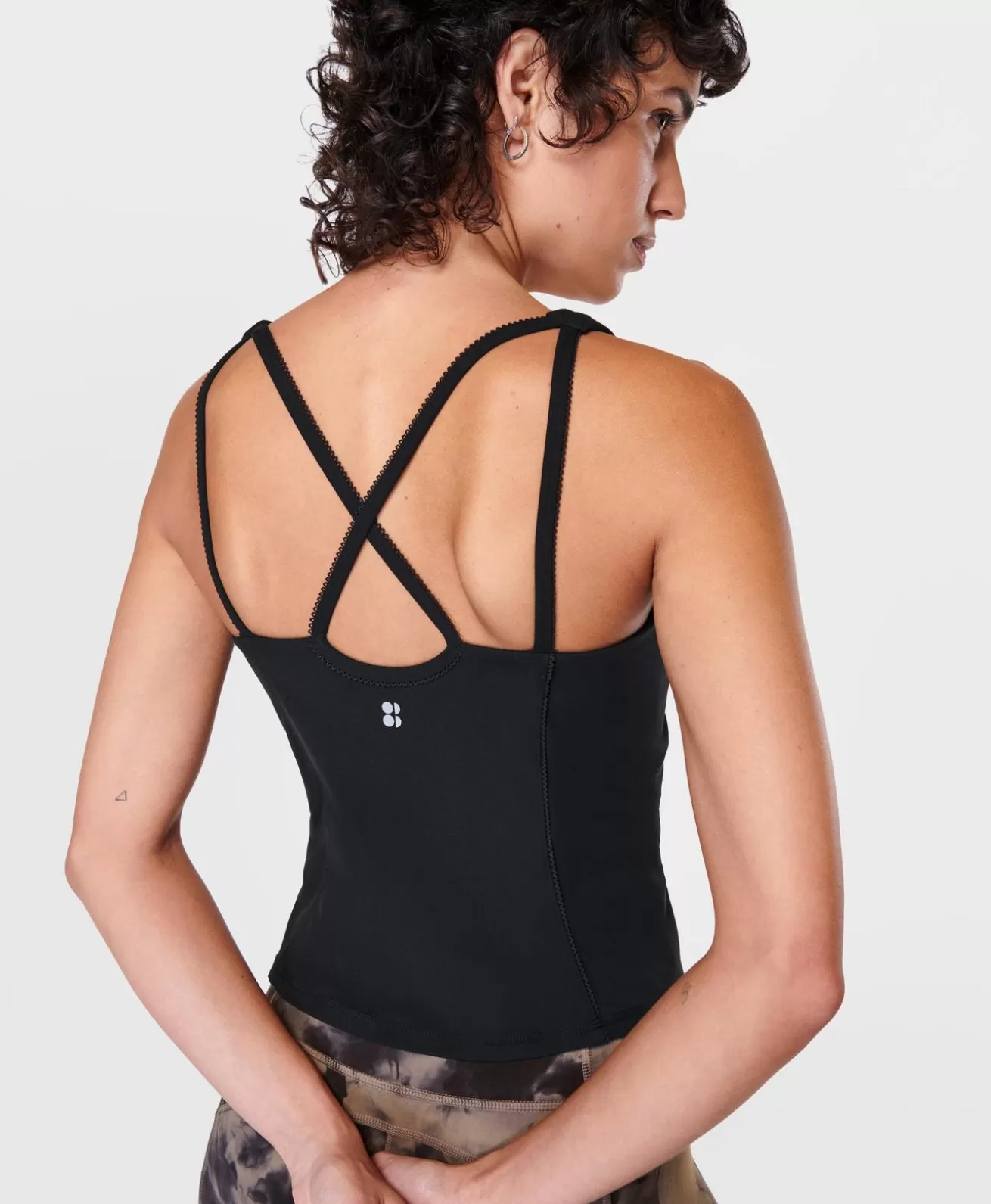 Sweaty Betty Super Soft Picot Lace Strappy Bra Tank- Tank Tops