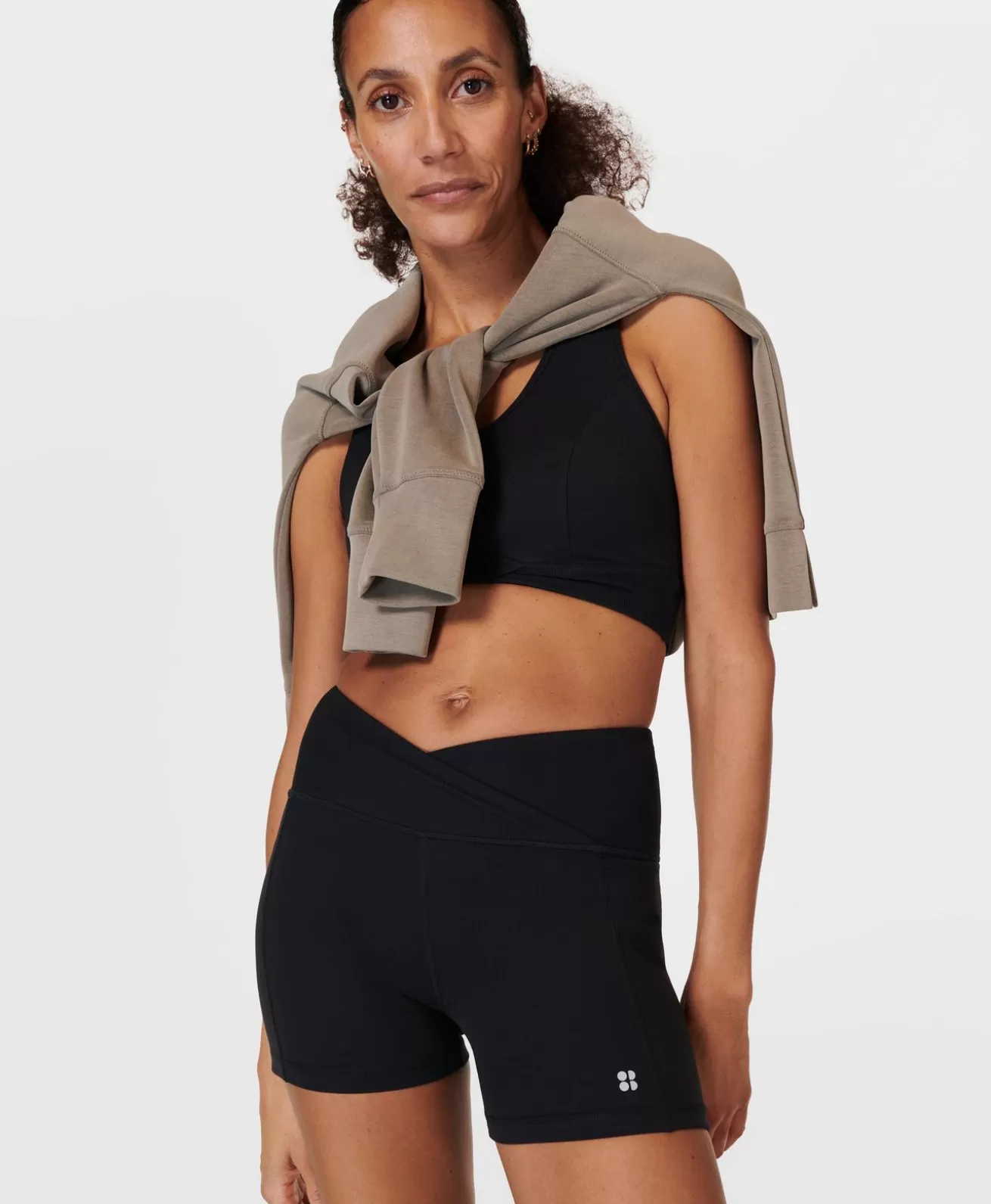 Sweaty Betty Super Soft Ultra-Lite Wrap Yoga Shorts- Shorts + Skirts